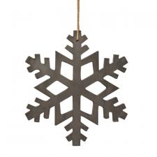 Gray Snowflake Ornament