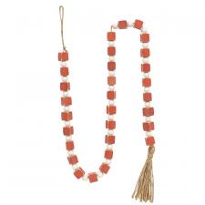 Square & Round Wood Beaded Garland, 47