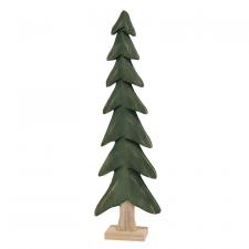 Dark Green Wooden Tree Large