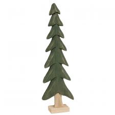 Dark Green Wooden Tree Medium