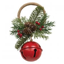 Red Christmas Bell Door Hanger