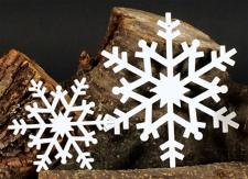 White Snowflake Ornament, Small 