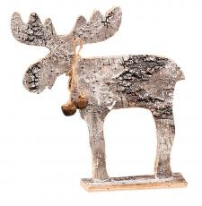 Glitter Birch Bark Moose, Large