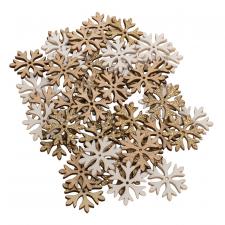 50 pc Neutral Snowflake Bowl Filler