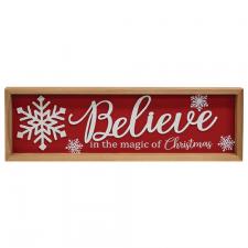 Believe Snowflake Sign