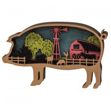 Pig Farm Scene Sitter
