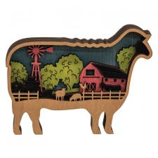 Sheep Farm Scene Sitter