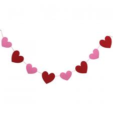 Heart Felted Garland