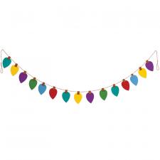 Christmas Lights Felted Garland