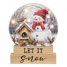 Let It Snow Sitter w/LED Lights