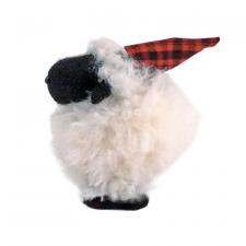 Furry Sheep w/Santa Hat, Small