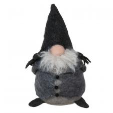 Small Plush Gray Santa Gnome