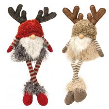 Dangle Leg Reindeer Gnome, 2 Asstd.