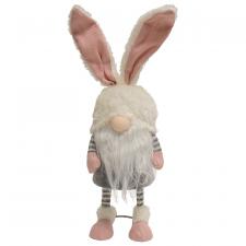 Striped Bunny Wobble Gnome w/Long Legs
