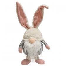 Striped Bunny Wobble Gnome w/Short Legs