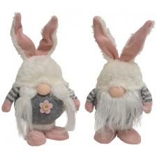 Mr. & Mrs. Striped Bunny Gnome, 2 Asstd.