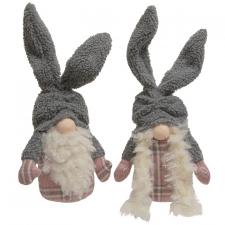 Mr. & Mrs. Cozy Plaid Bunny Gnome, 2 Asstd.