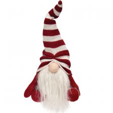 Candy Cane Sitting Gnome Small