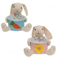 Fabric Bunny Bowl - 2 Asstd.